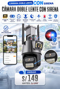 CAMARA DE SEGURIDAD CON DOBLE LENTE
